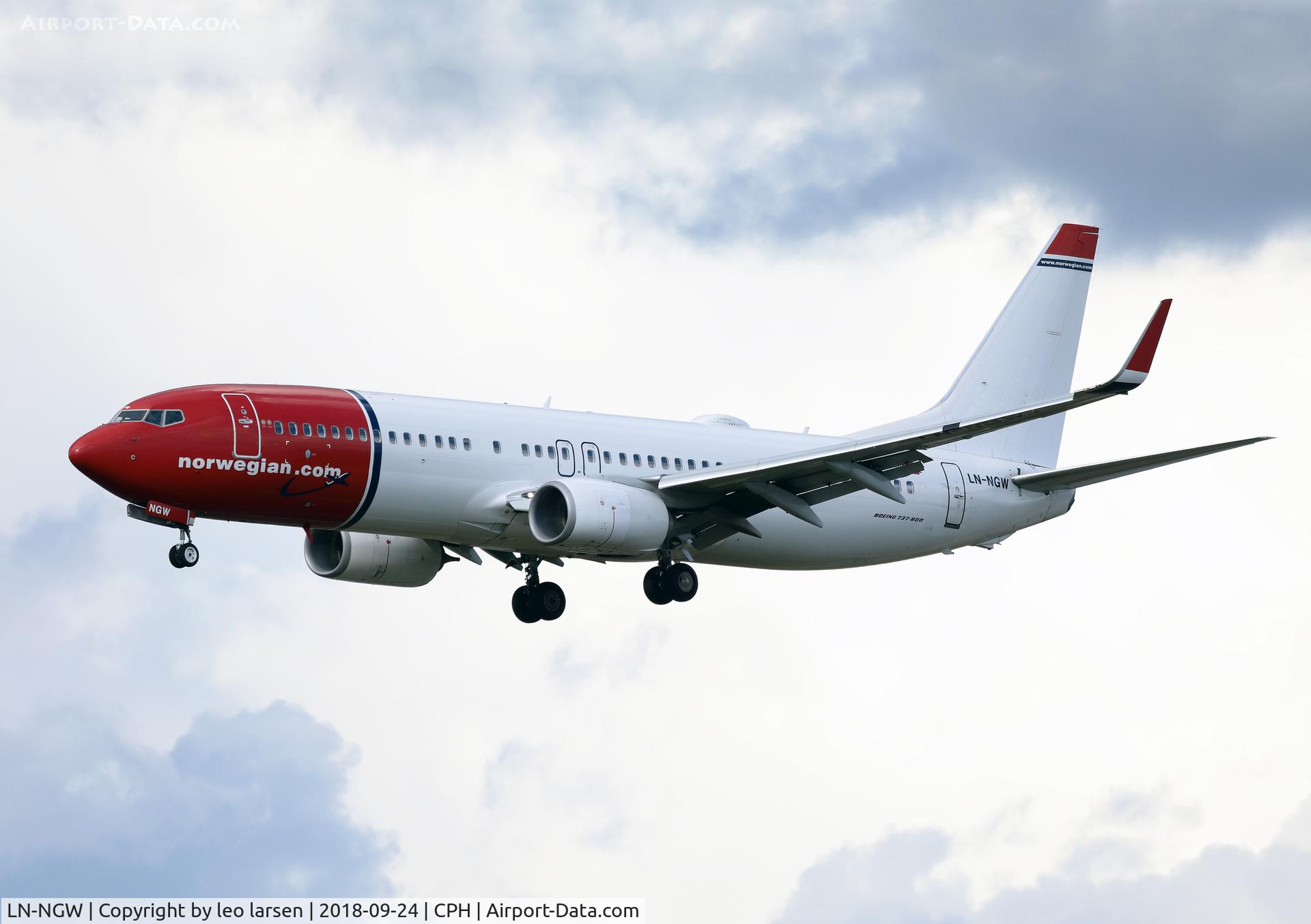 LN-NGW, 2014 Boeing 737-8JP C/N 39032, Copenhagen 24.9.2018