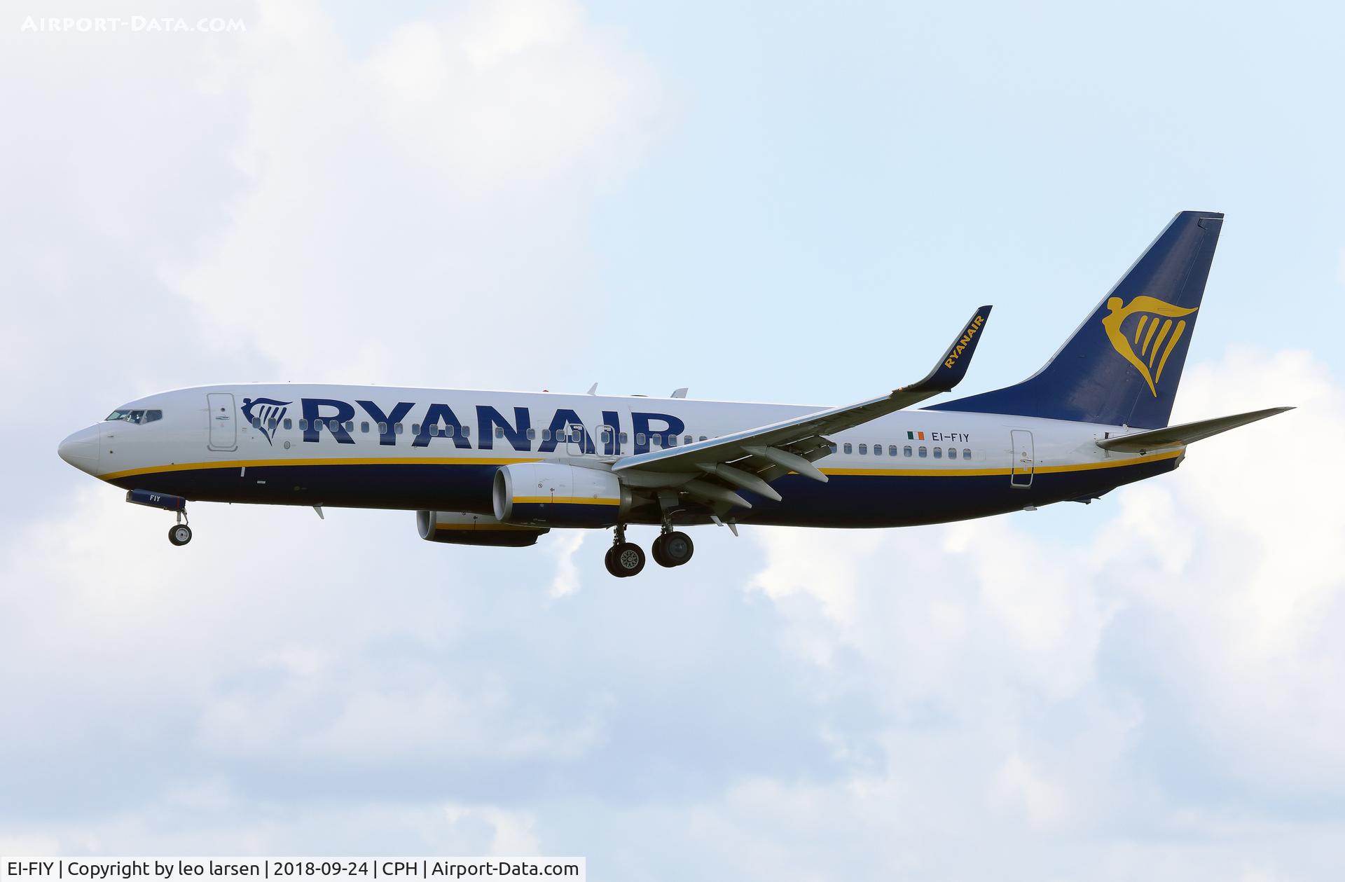 EI-FIY, 2015 Boeing 737-8AS C/N 44707, Copenhagen 24.9.2018