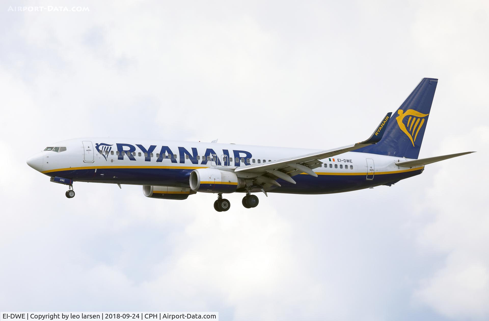 EI-DWE, 2007 Boeing 737-8AS C/N 36074, Copenhagen 24.9.2018