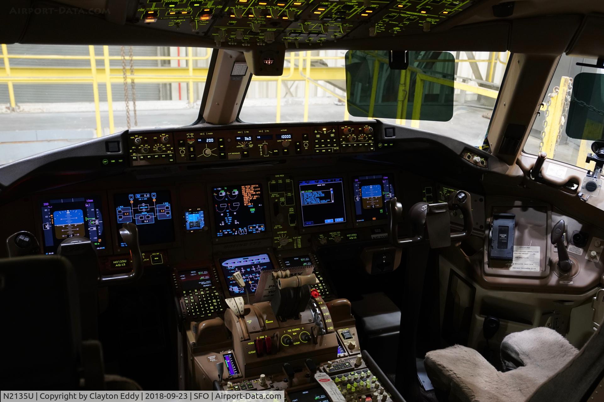 N2135U, 2017 Boeing 777-300/ER C/N 62646, SFO 2018.