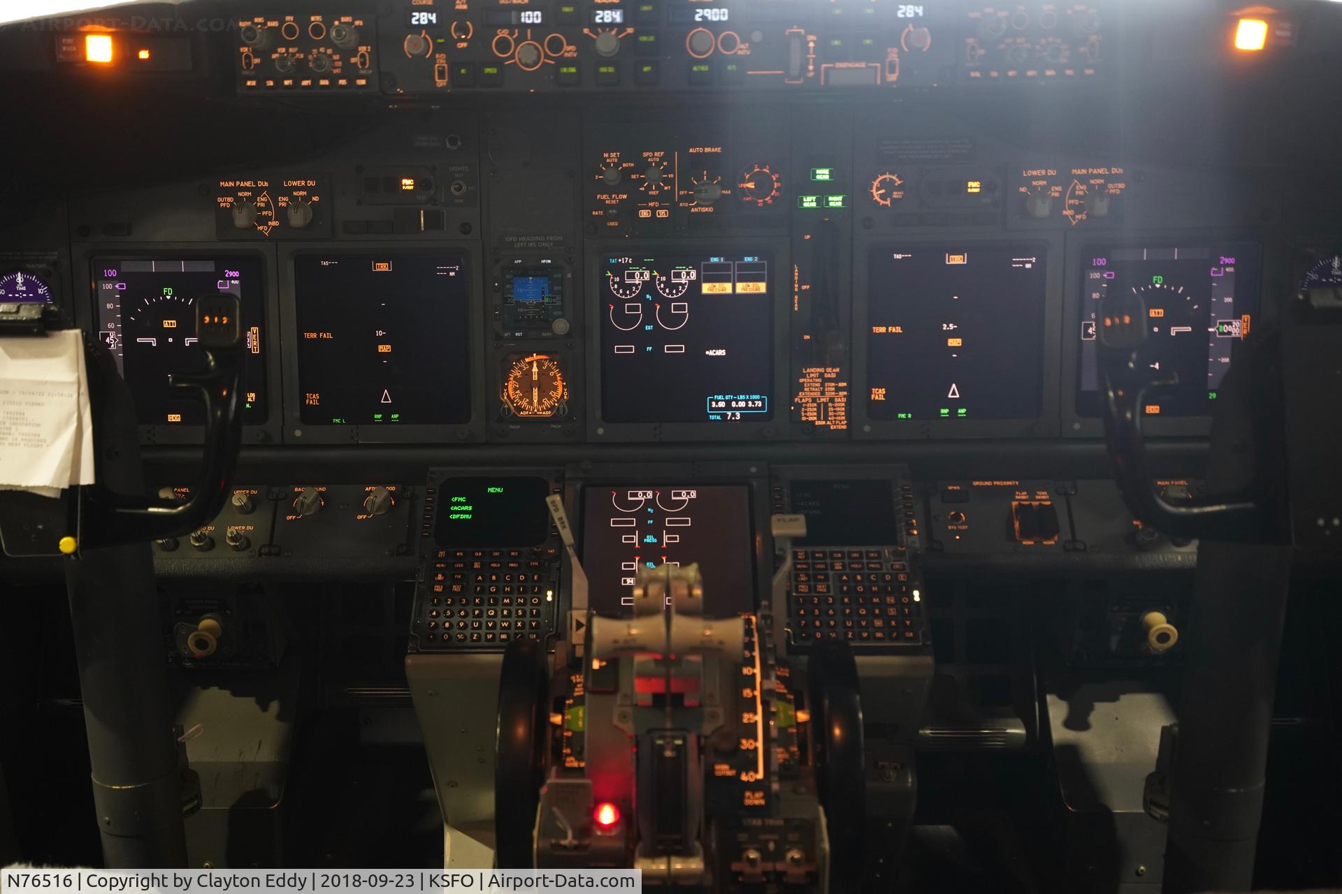 N76516, 2008 Boeing 737-824 C/N 37096, SFO 2018.
