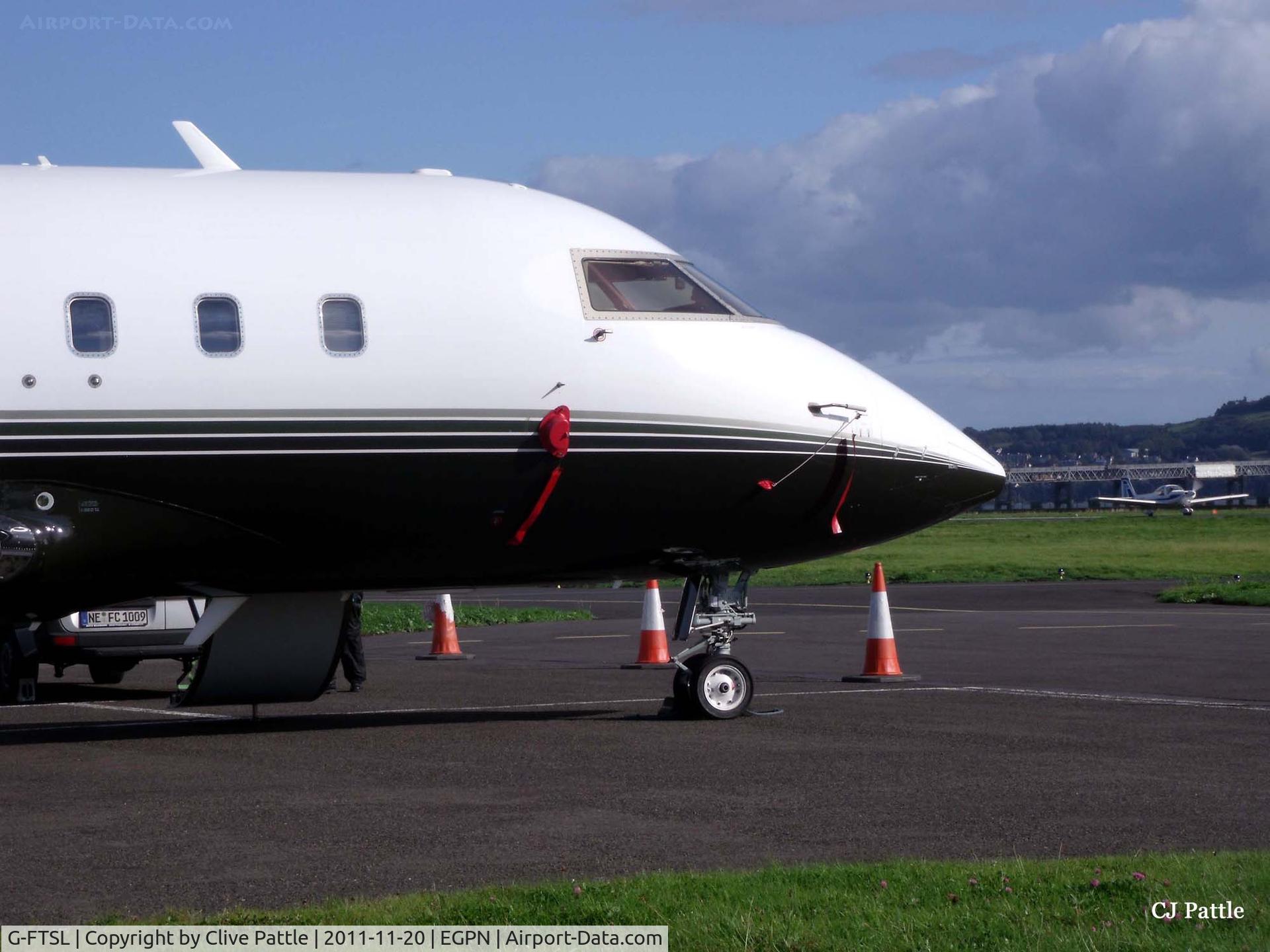 G-FTSL, 1999 Bombardier Challenger 604 (CL-600-2B16) C/N 5416, Close up detail at EGPN