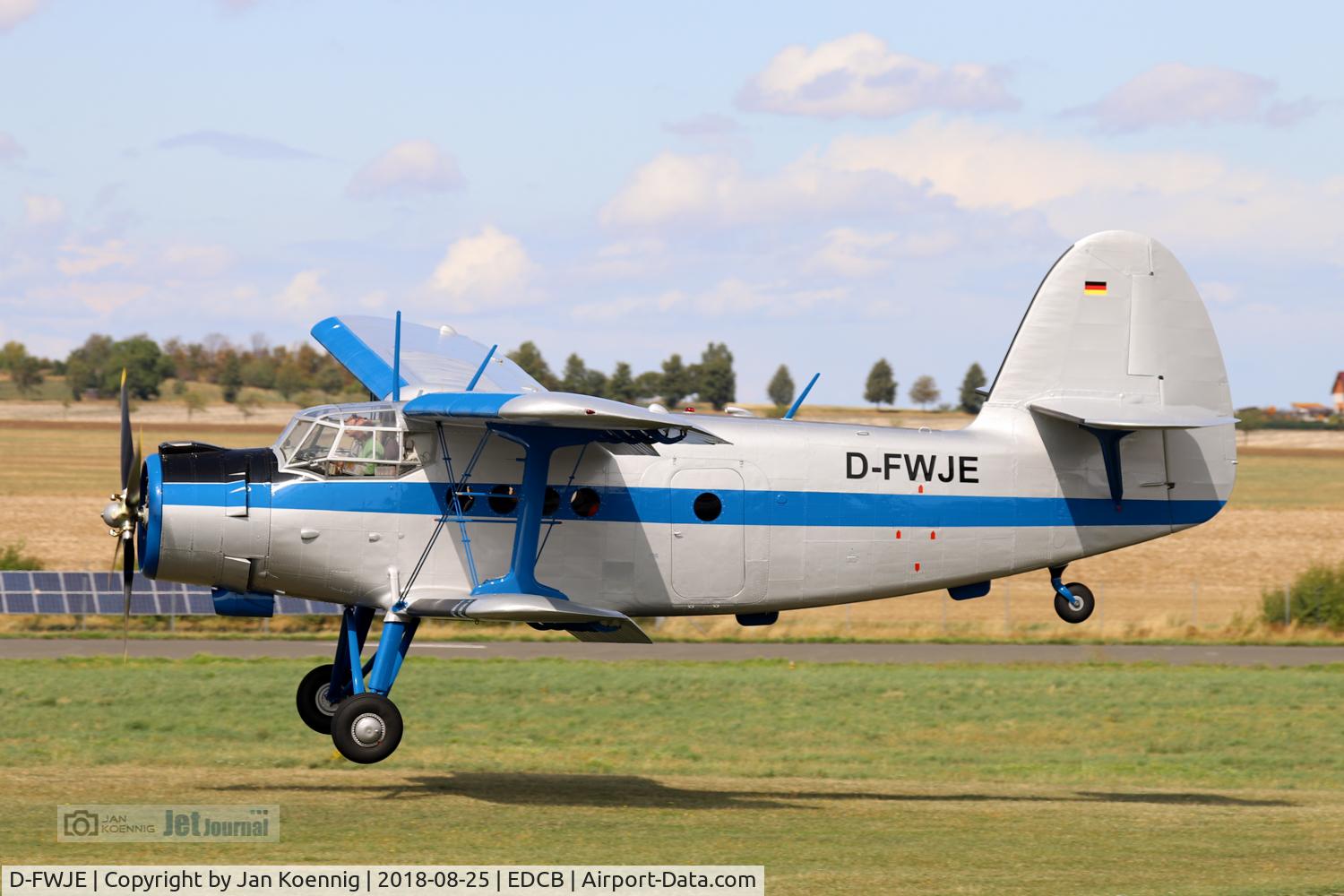 D-FWJE, 1970 Antonov An-2T C/N 1G108-69, An-2, D-FWJE at EDCB Ballenstedt