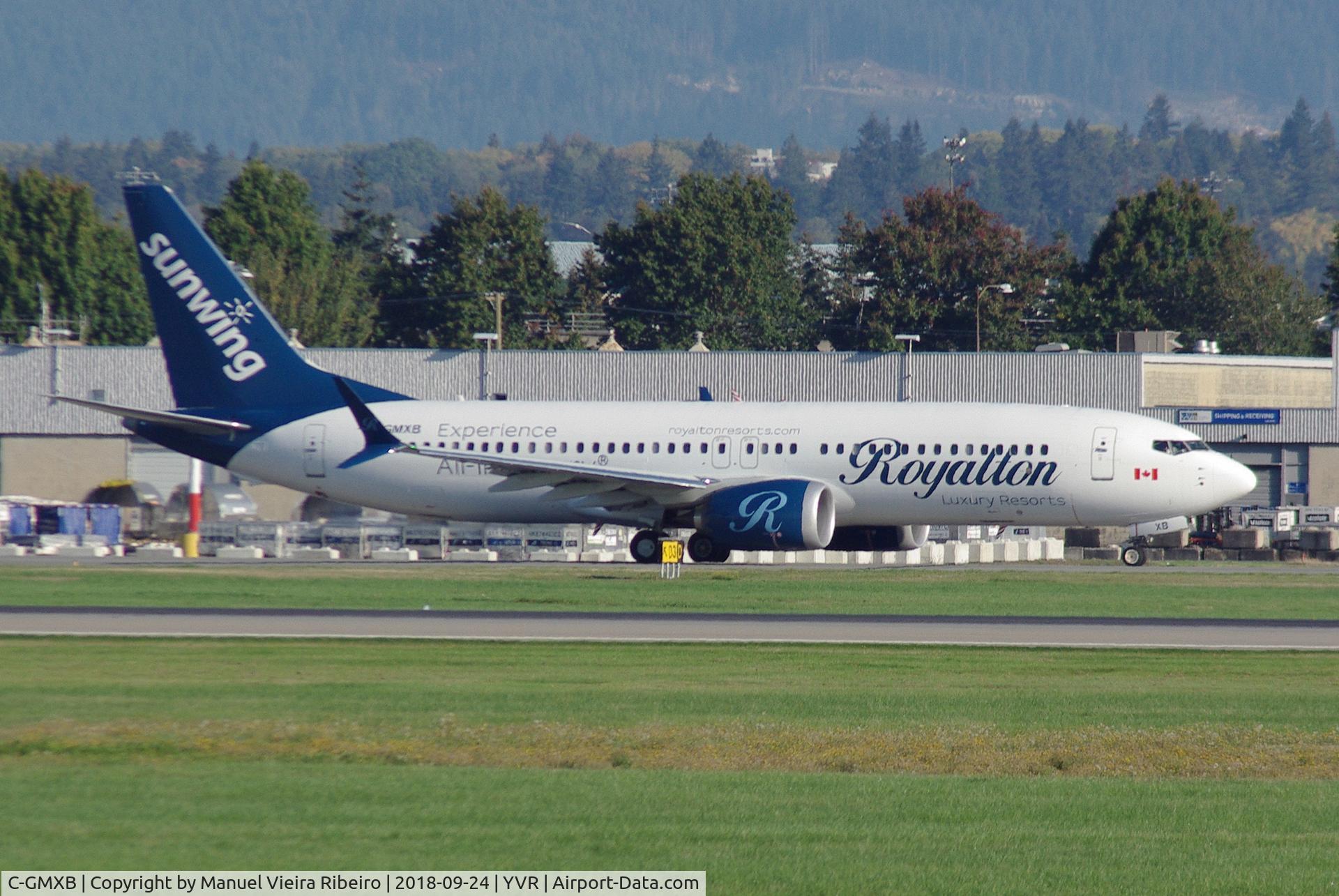 C-GMXB, 2018 Boeing 737-8 MAX C/N 60387, Operating WG575 to SJD