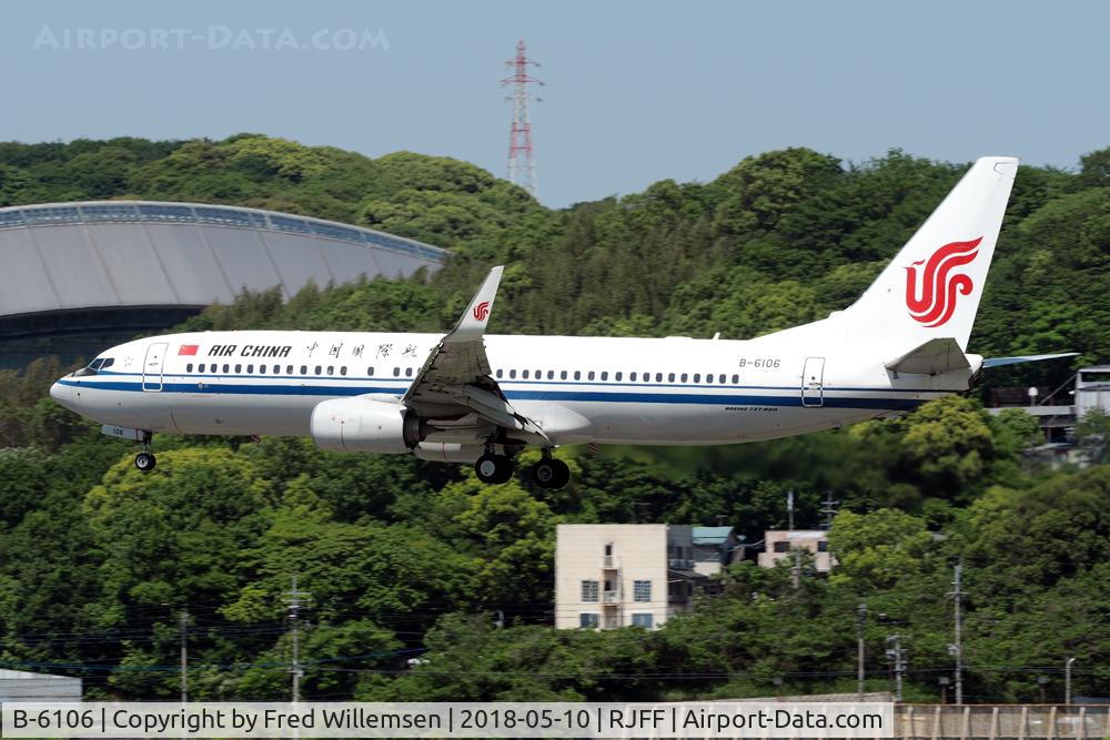 B-6106, 2015 Boeing 737-89L C/N 44924, air china