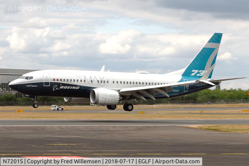 N7201S, 2018 Boeing 737-7 MAX C/N 42561, BOEING