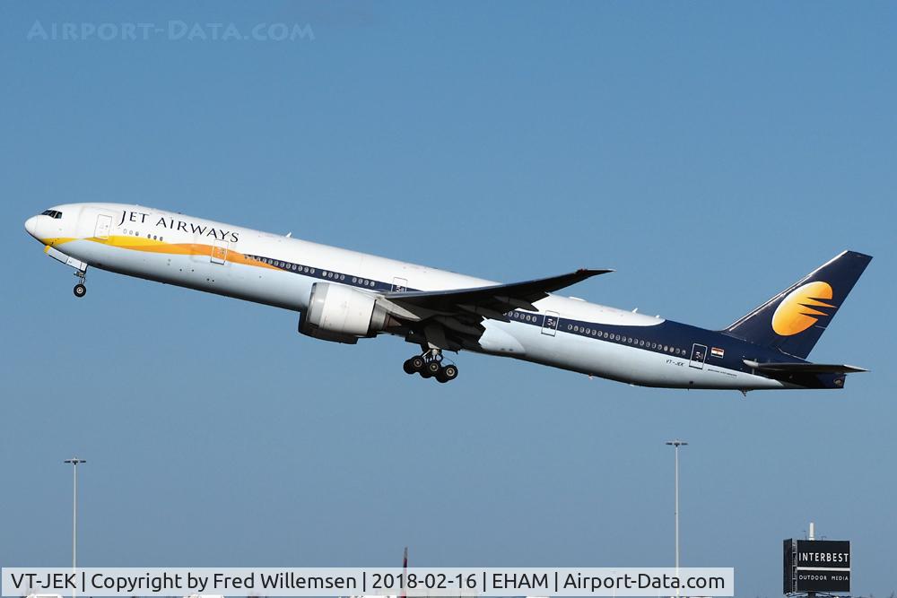VT-JEK, 2008 Boeing 777-35R C/N 35165/696, JET AIRWAYS