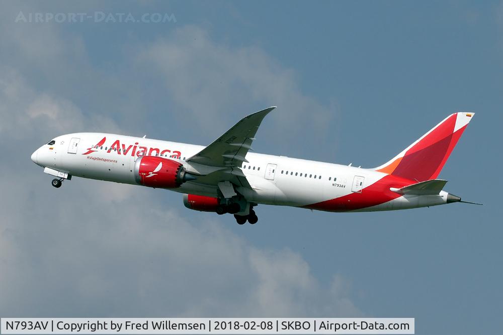 N793AV, 2016 Boeing 787-8 Dreamliner Dreamliner C/N 37511, AVIANCA