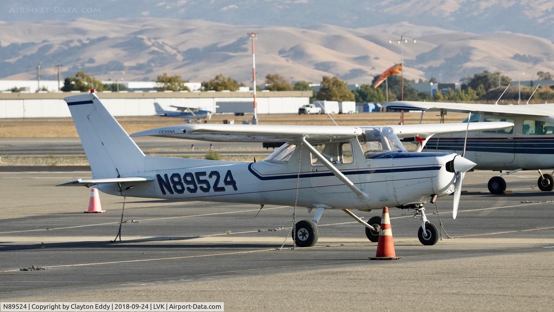 N89524, 1978 Cessna 152 C/N 15282769, Livermore Airport California 2018.