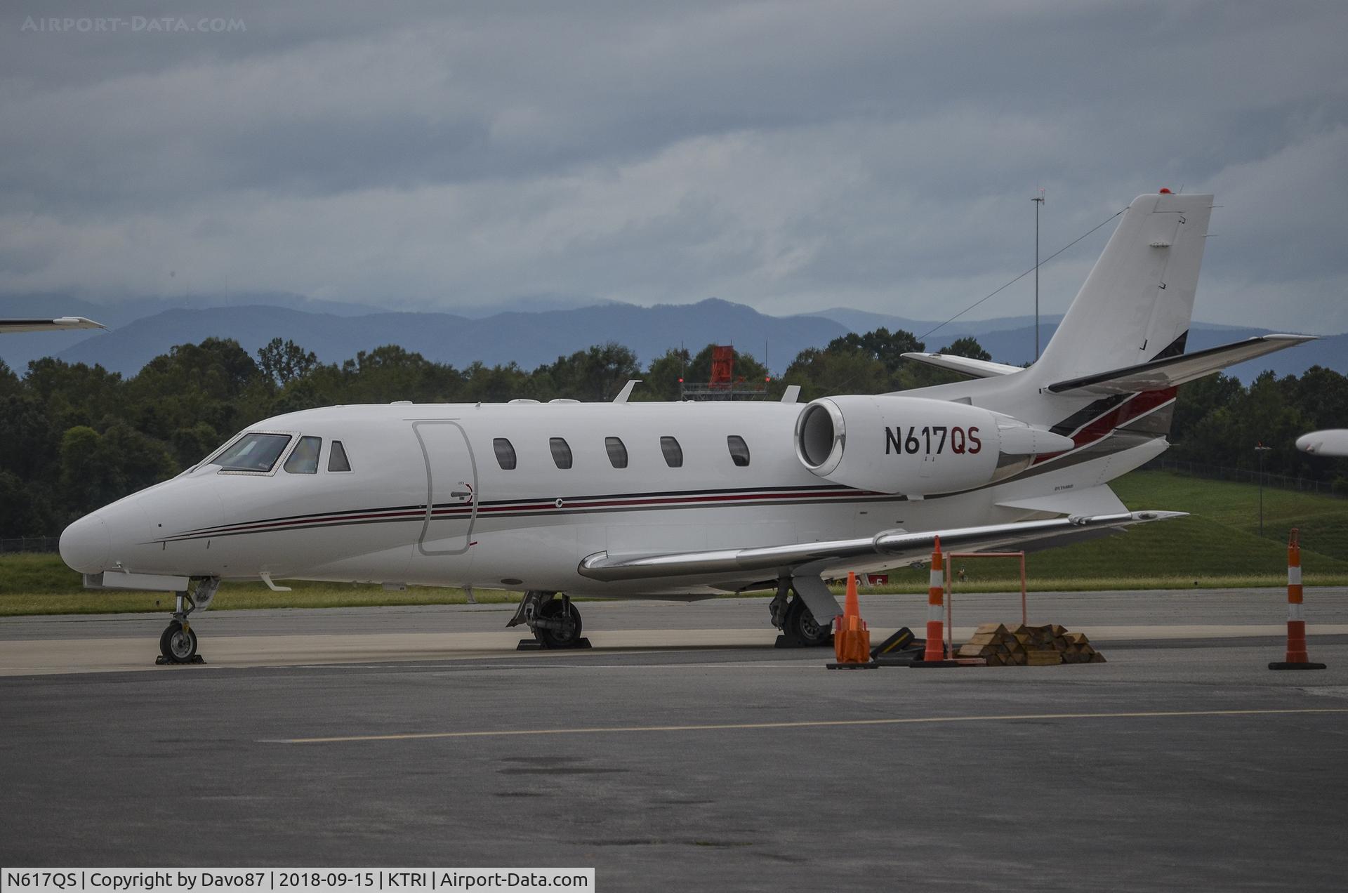 N617QS, 2004 Cessna 560XL Citation XLS C/N 560-5509, Parked at Tri-Cities Airport.