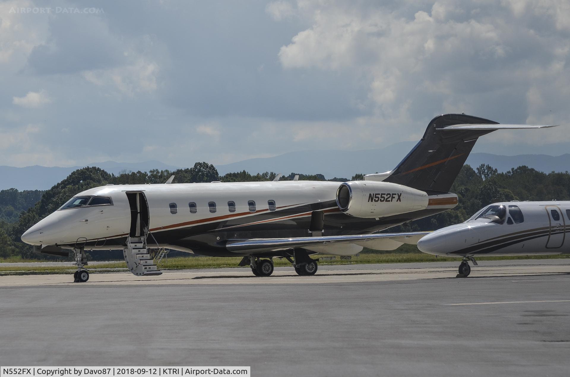 N552FX, 2006 Bombardier BD-100-1A10 C/N 20084, Parked at Tri-Cities Airport.