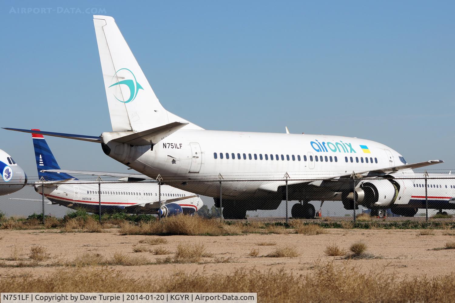 N751LF, 1995 Boeing 735-5Q8 C/N 26324, Formerly UR-KRD with Air Onix. On 28 April 2012, Air Onix launched its first flight from Simferopol to Kiev. On 7 November 2013 ILFC repossessed two of its Boeing 737 aircraft leased to Air Onix for unpaid debts. Operations suspended in December 2013.