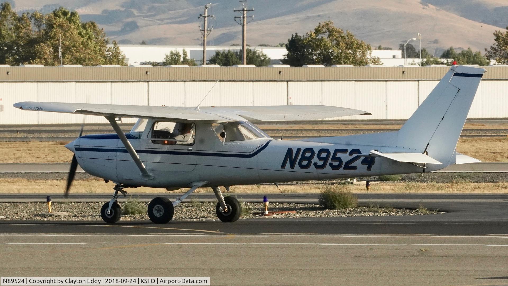 N89524, 1978 Cessna 152 C/N 15282769, Livermore Airport California 2018.