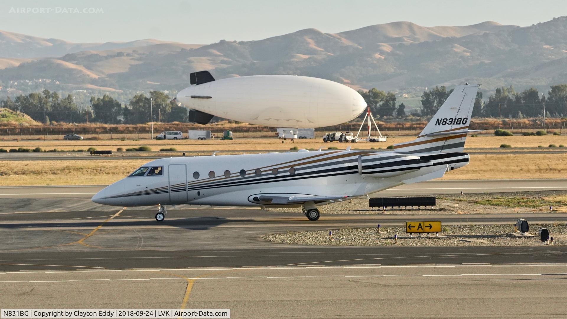 N831BG, 2018 Israel Aerospace Industries Gulfstream 200 C/N 226, Livermore Airport California 2018.