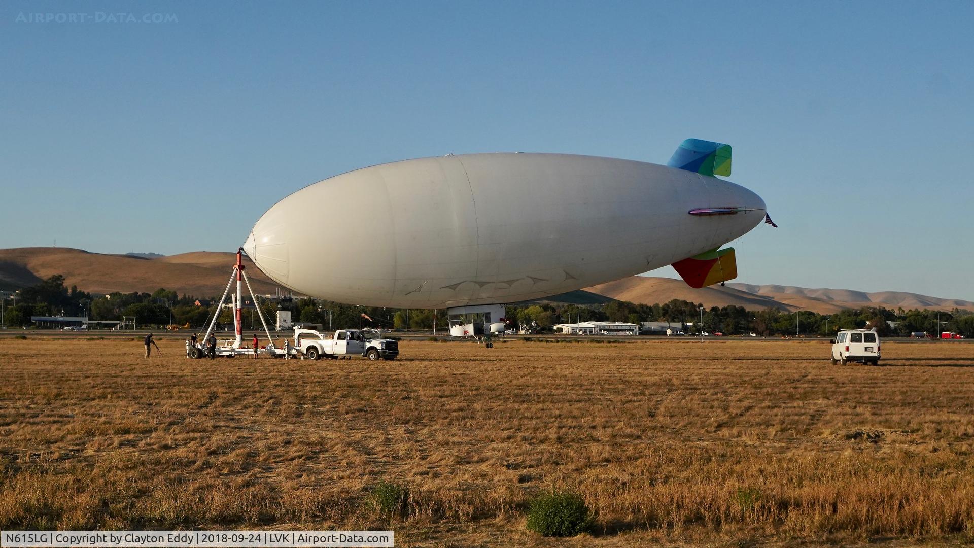 N615LG, 1997 American Blimp Corp A60R C/N 015, Livermore Airport California 2018.