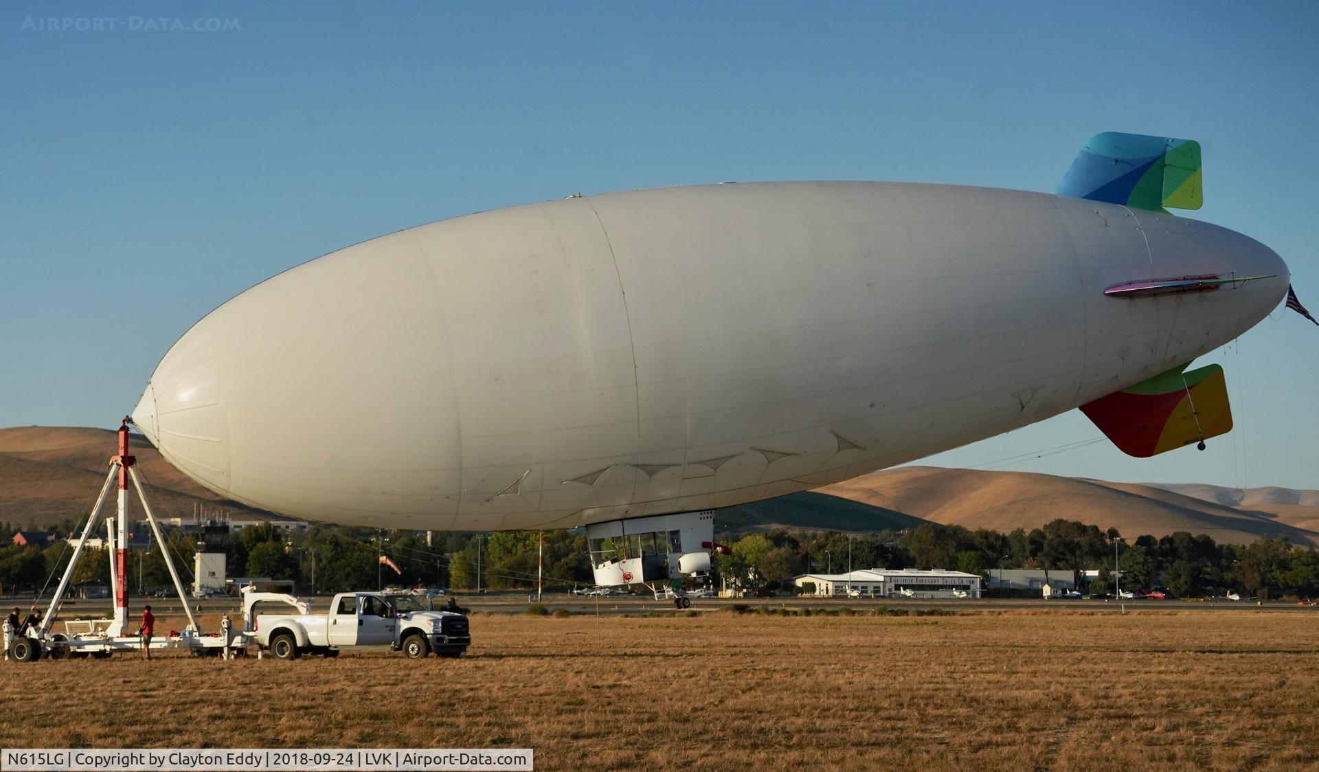 N615LG, 1997 American Blimp Corp A60R C/N 015, Livermore Airport California 2018.