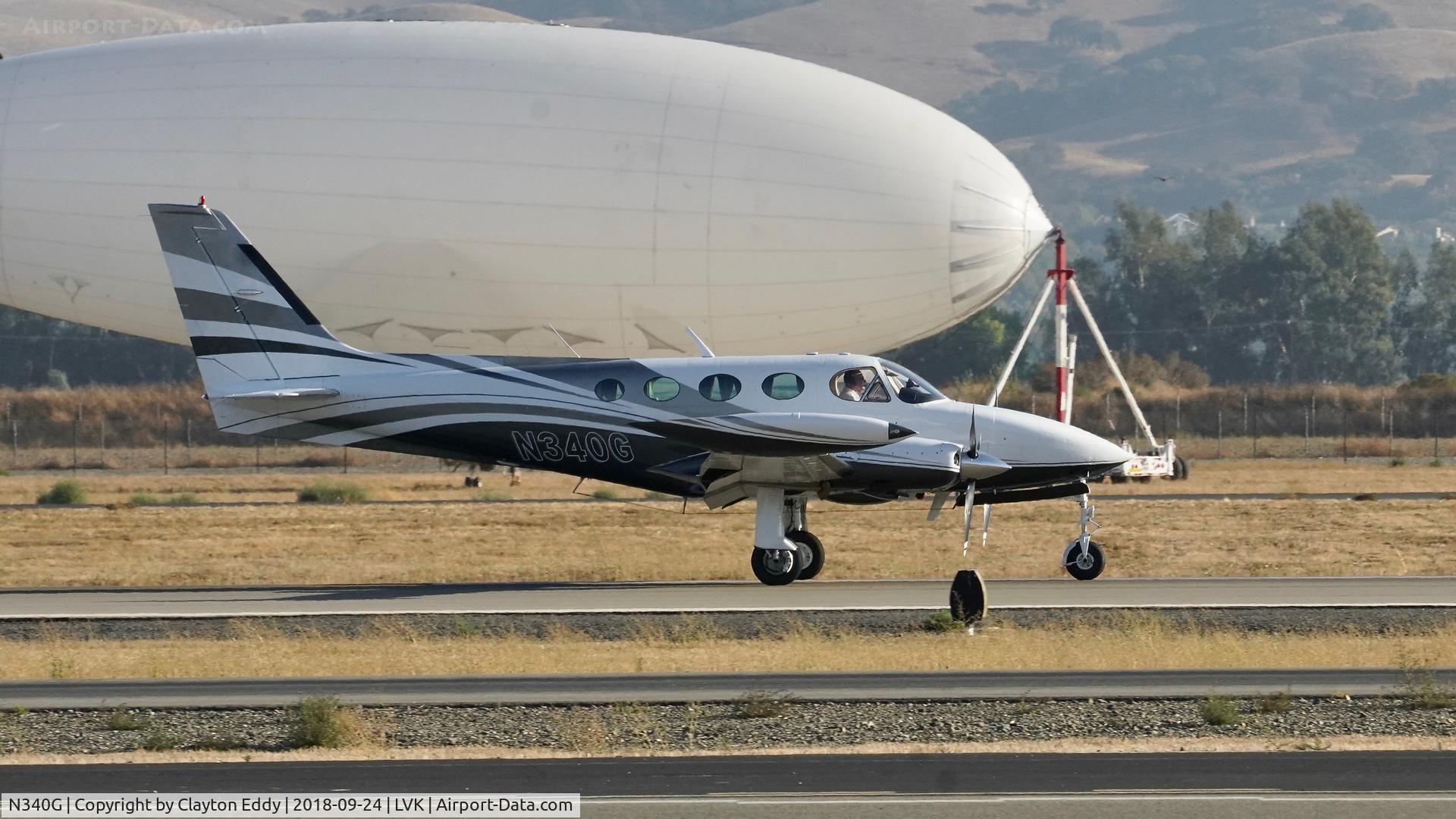 N340G, 1980 Cessna 340A C/N 340A1006, Livermore Airport California 2018.