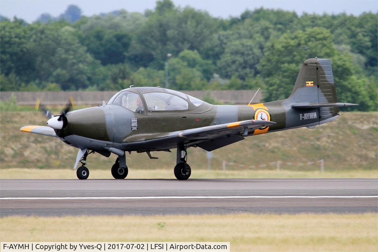 F-AYMH, 1958 Piaggio FWP-149D C/N 026, Piaggio FWP-149D, Take off run rwy 29, St Dizier-Robinson Air Base 113 (LFSI) Open day 2017