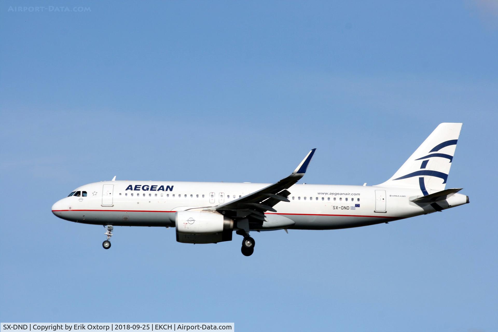 SX-DND, 2016 Airbus A320-232 C/N 6989, SX-DND landing rw 22L