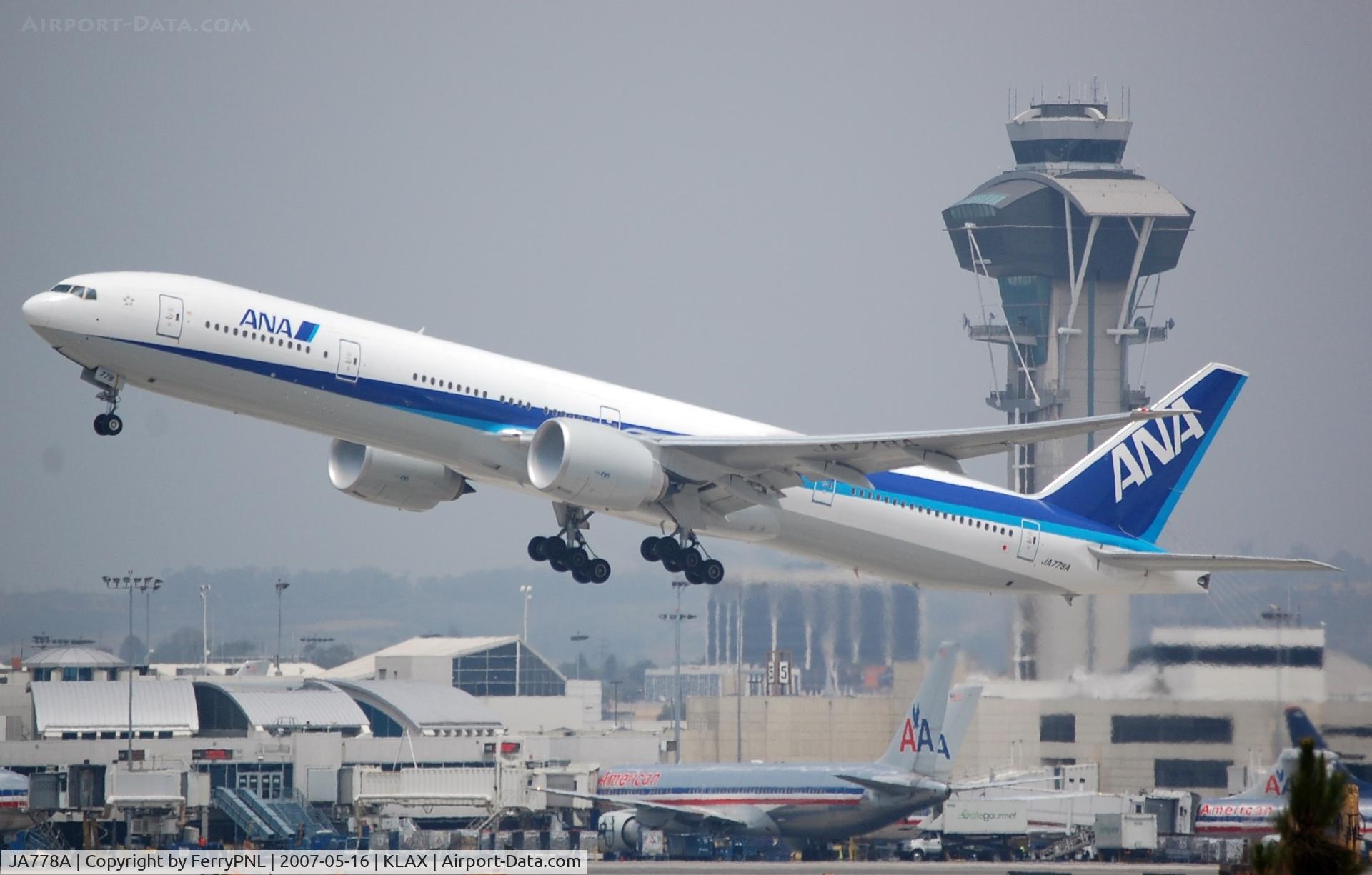 JA778A, 2007 Boeing 777-381/ER C/N 32651, Departure of ANA B773