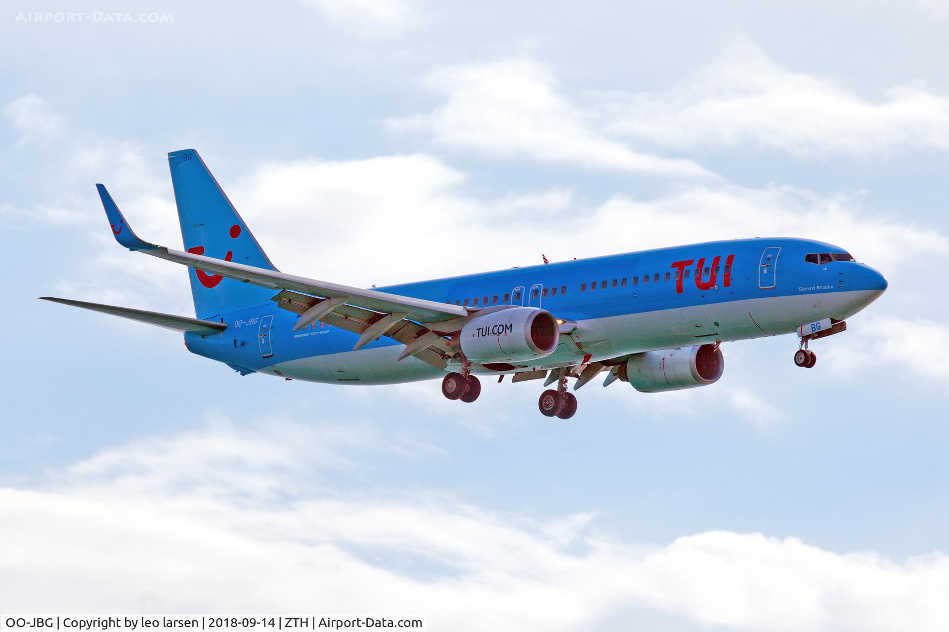 OO-JBG, 2008 Boeing 737-8K5 C/N 35142, Zakynthos 14.9.2018