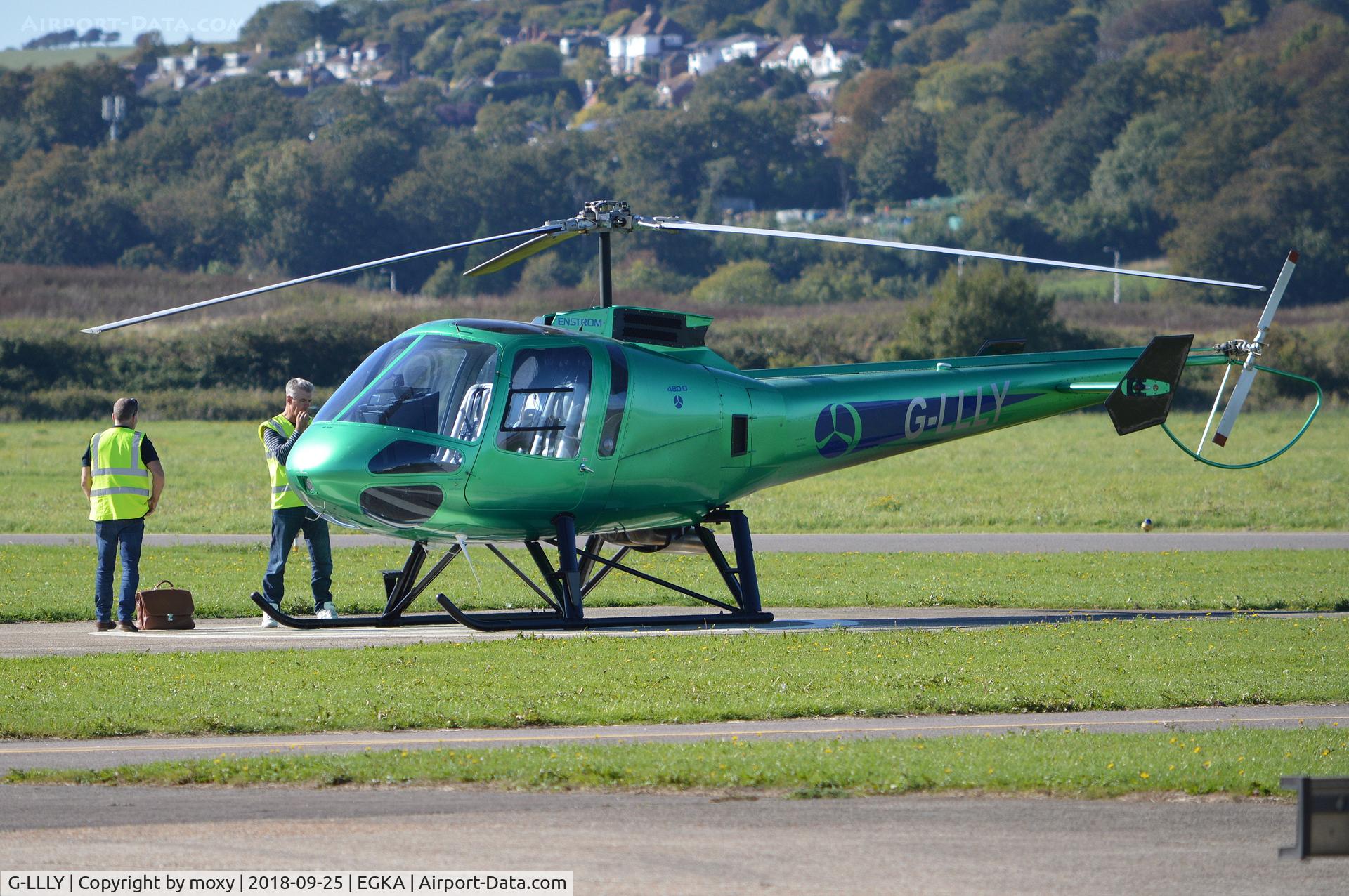 G-LLLY, 2005 Enstrom 480B C/N 5076, Enstrom 480B at Shoreham.