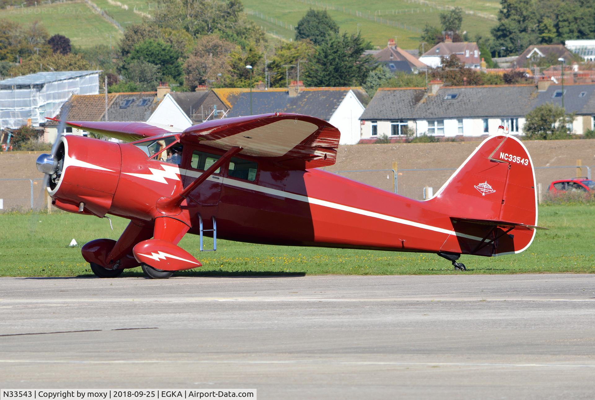 N33543, 1944 Stinson V77 Reliant C/N 77-373, Stinson V77 Reliant at Shoreham.