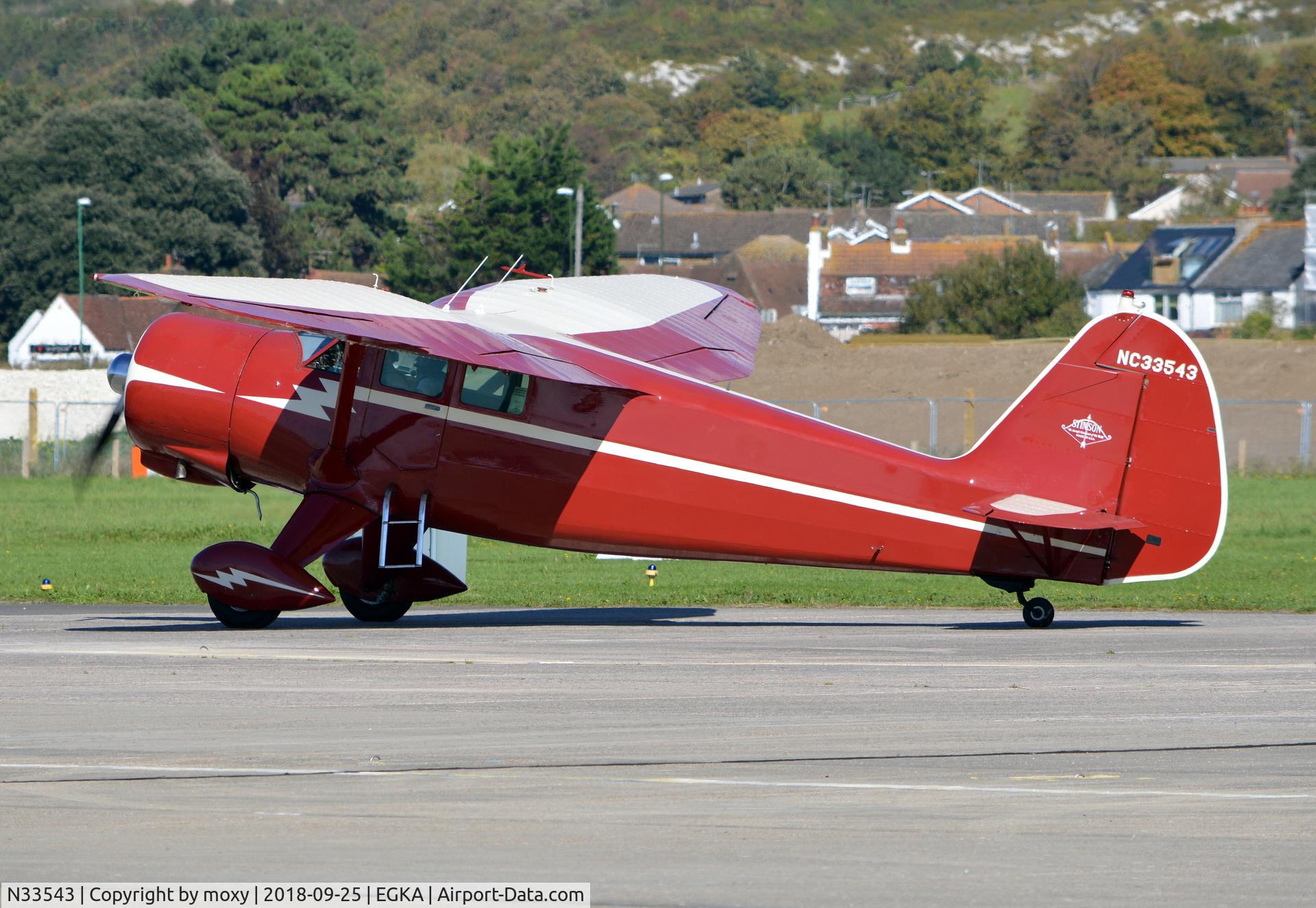 N33543, 1944 Stinson V77 Reliant C/N 77-373, Stinson V77 Reliant at Shoreham.