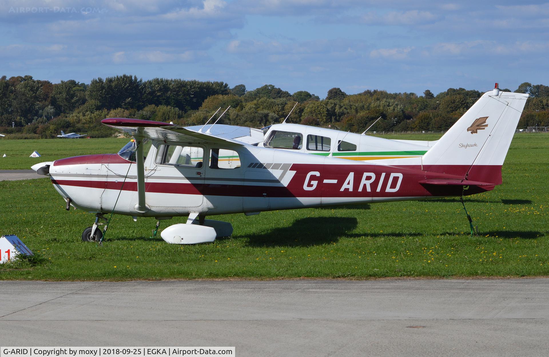 G-ARID, 1960 Cessna 172B C/N 17248209, Cessna 172B Skyhawk at Shoreham. Ex N7709X