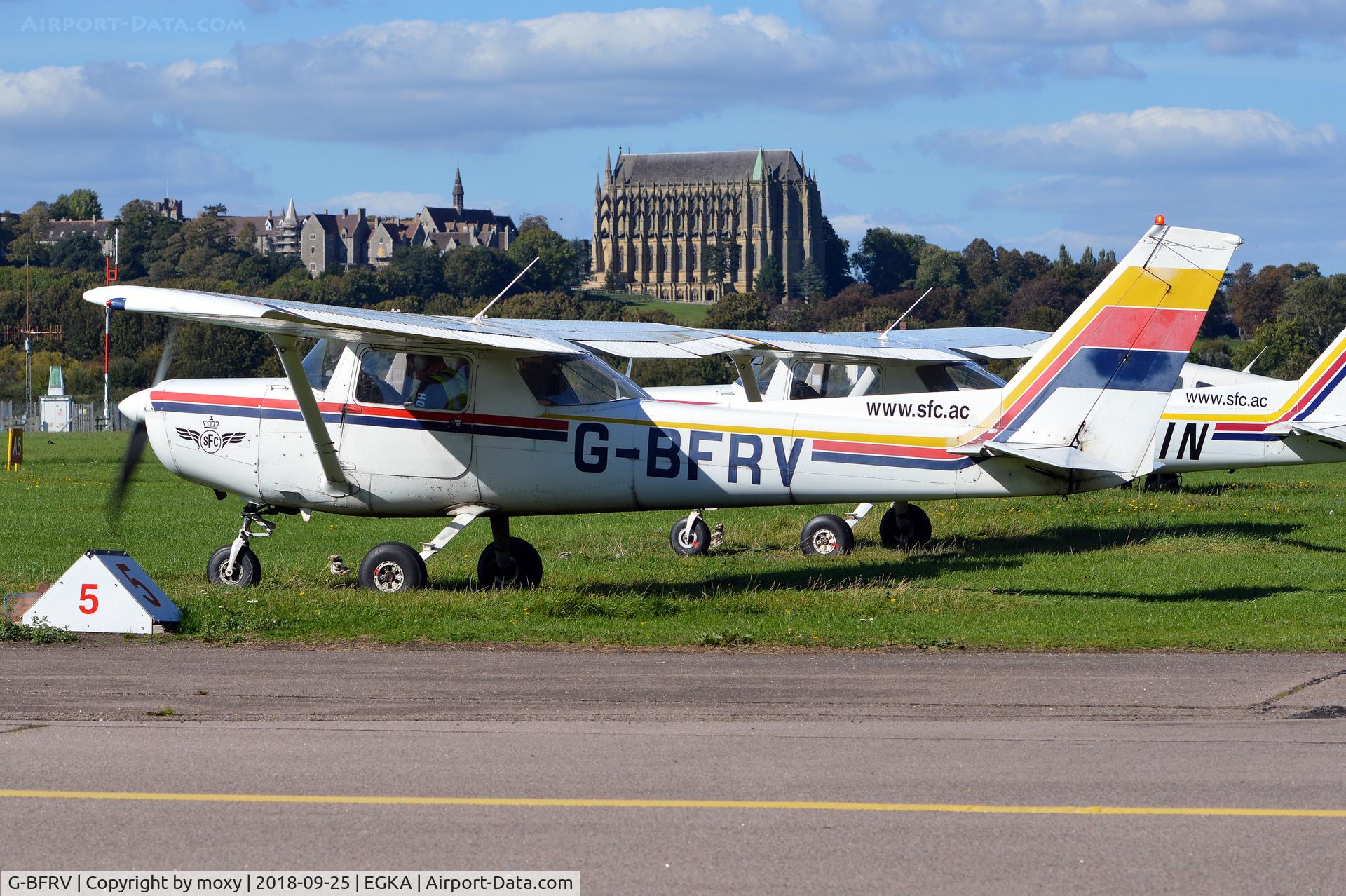 G-BFRV, 1978 Reims FA152 Aerobat C/N 0345, Reims Cessna FA152 Aerobat at Shoreham.