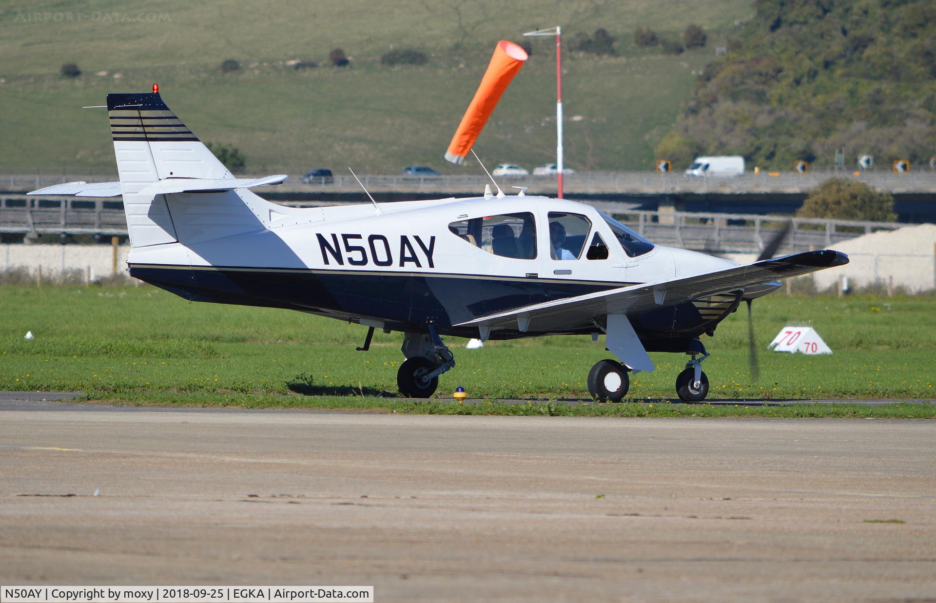 N50AY, 1979 Rockwell Commander 114A C/N 14527, Rockwell Commander 114A at Shoreham.