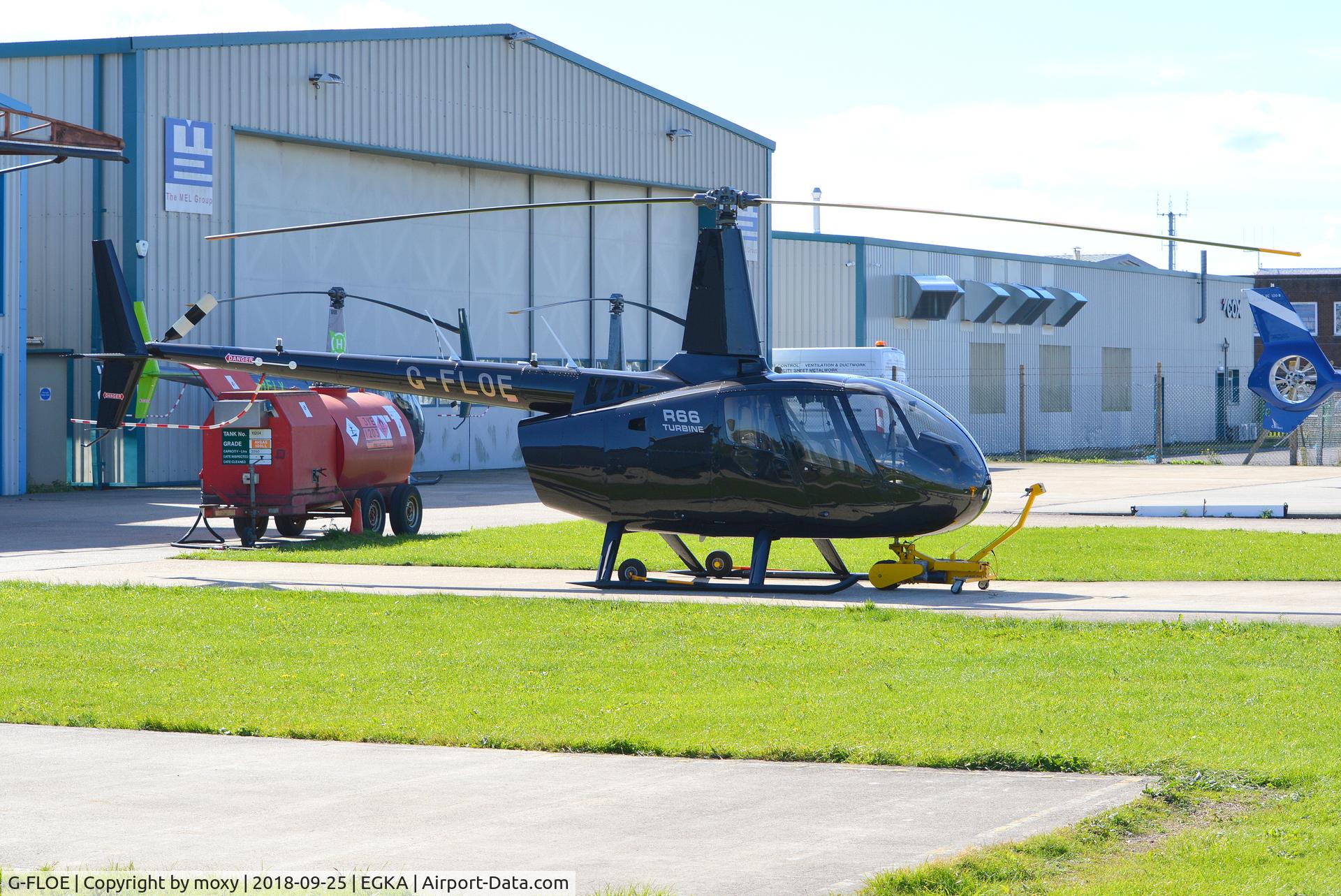 G-FLOE, 2015 Robinson R66 Turbine C/N 0631, Robinson R66 Turbine at Shoreham.