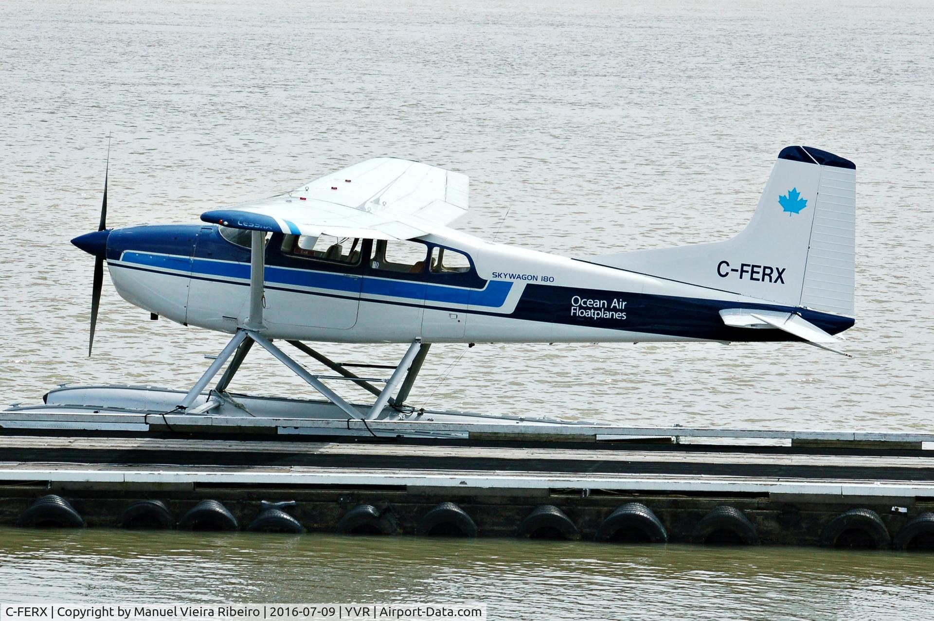C-FERX, 1974 Cessna 180 Skywagon C/N 18052386, At YVR South,Seaplane Terminal