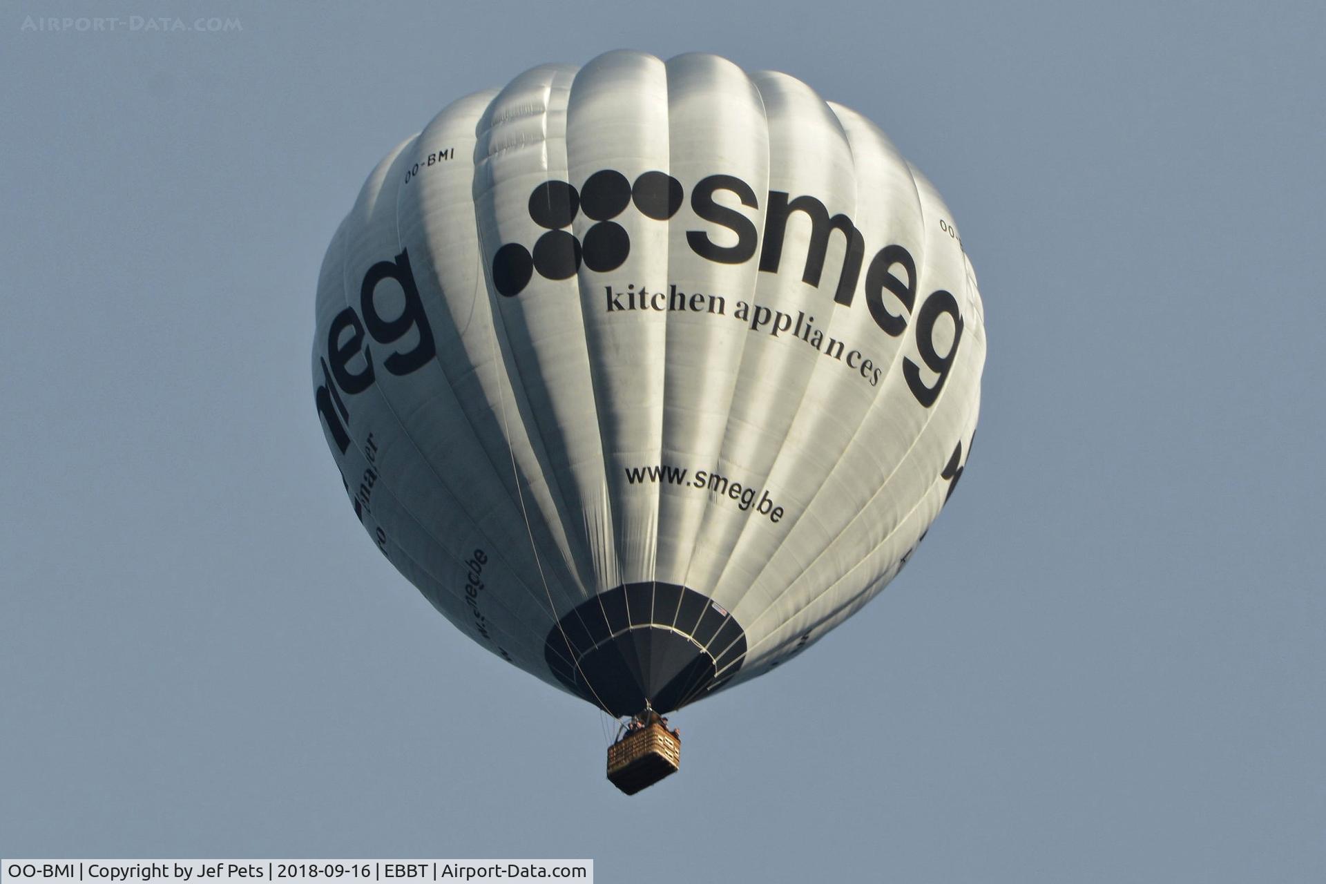 OO-BMI, 2014 Cameron A-180 C/N 11853, At Brasschaat, Flying Festival 2018.