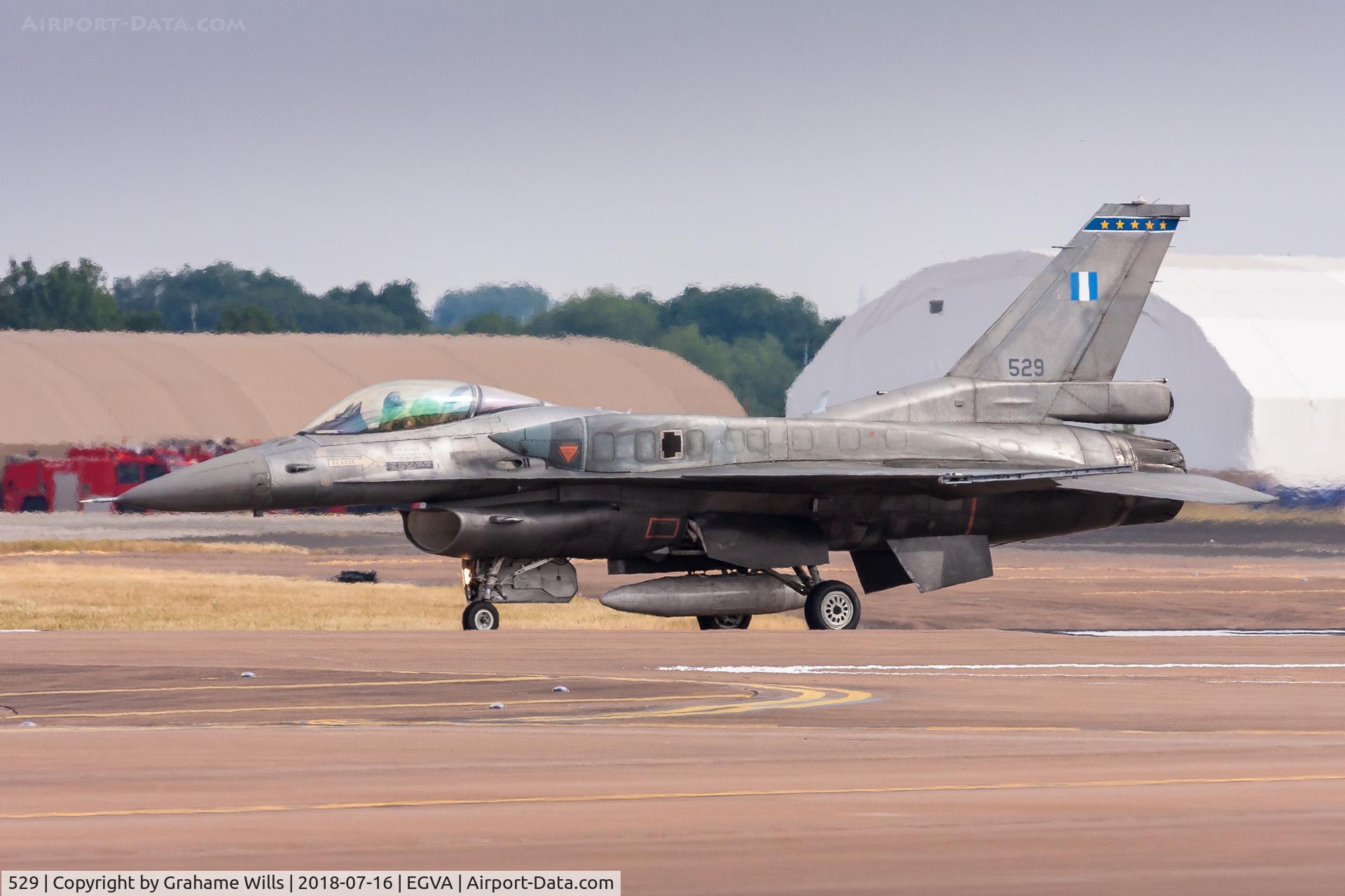 529, Lockheed Martin F-16C Fighting Falcon C/N XK-30, Lockheed Martin F-16C 529 343 Mira Greek AF, Fairford 16/7/18
