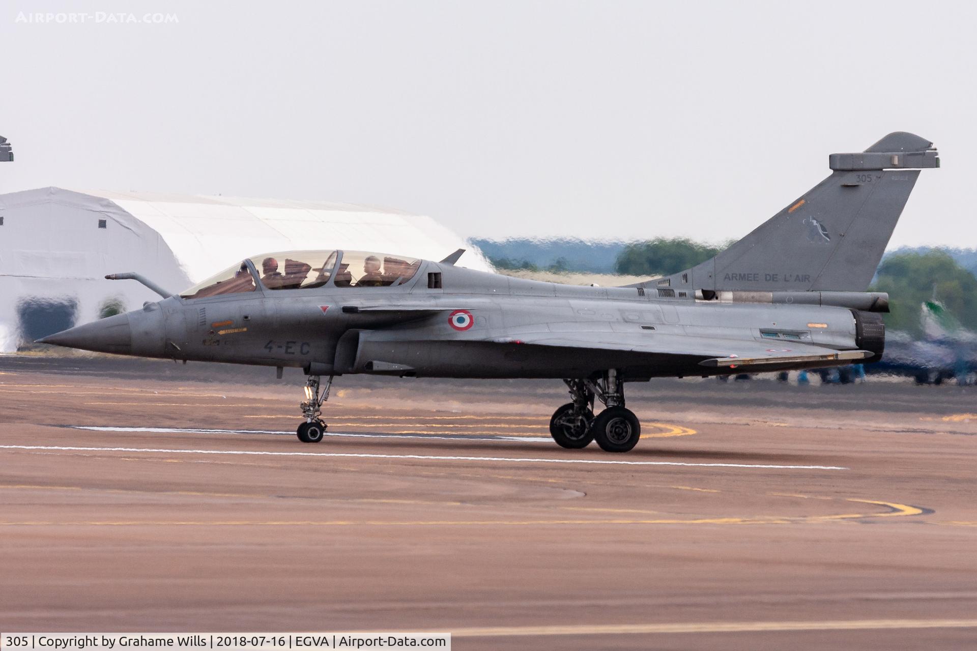 305, Dassault Rafale B C/N 305, Dassault Rafale B 305/4-EC EC 01.004 French AF, Fairford 16/7/18