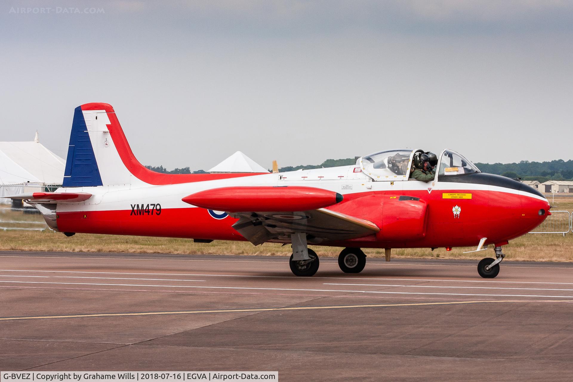 G-BVEZ, 1960 Hunting P-84 Jet Provost T.3A C/N PAC/W/9287, Hunting Jet Provost T3A XM479 (G-BVEZ) Newcastle Jet Provost Group, Fairford 16/7/18
