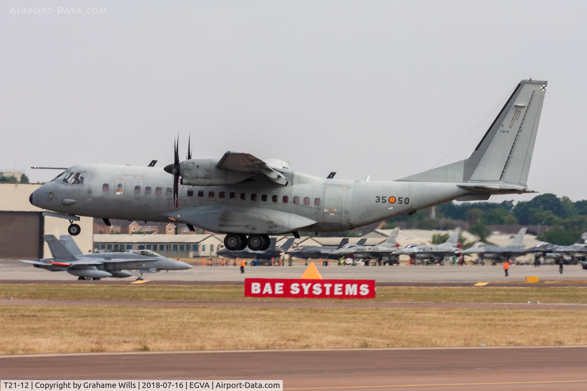 T21-12, 2008 CASA C-295M C/N EA03-12-045, CASA C-295M T.21-12/35-50 Ala 35 Spanish AF, Fairford 16/7/18