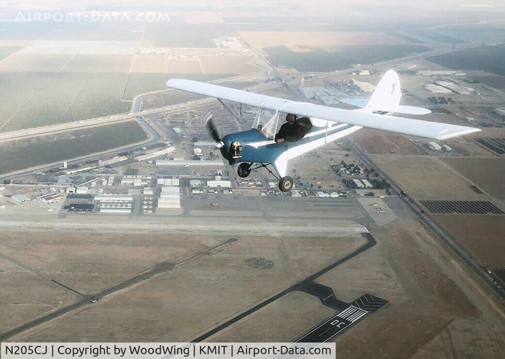 N205CJ, Geissinger Walter H CJ2V C/N 205, The first plans built Cracker Jack inflight over KMIT with the new Pegasus DP-1, O-100 engine.