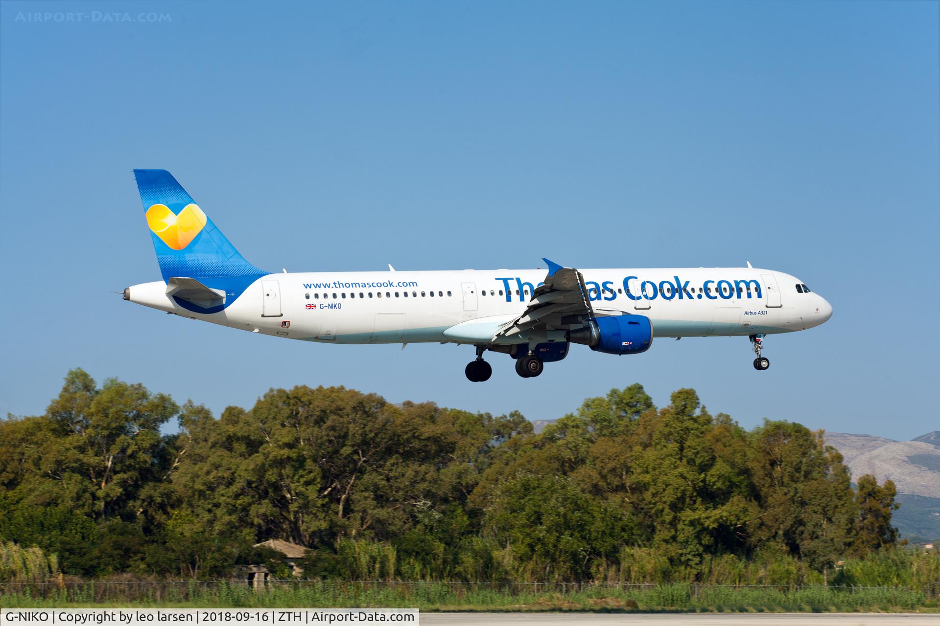 G-NIKO, 2000 Airbus A321-211 C/N 1250, Zakynthos 16.9.2018 just to land R-34