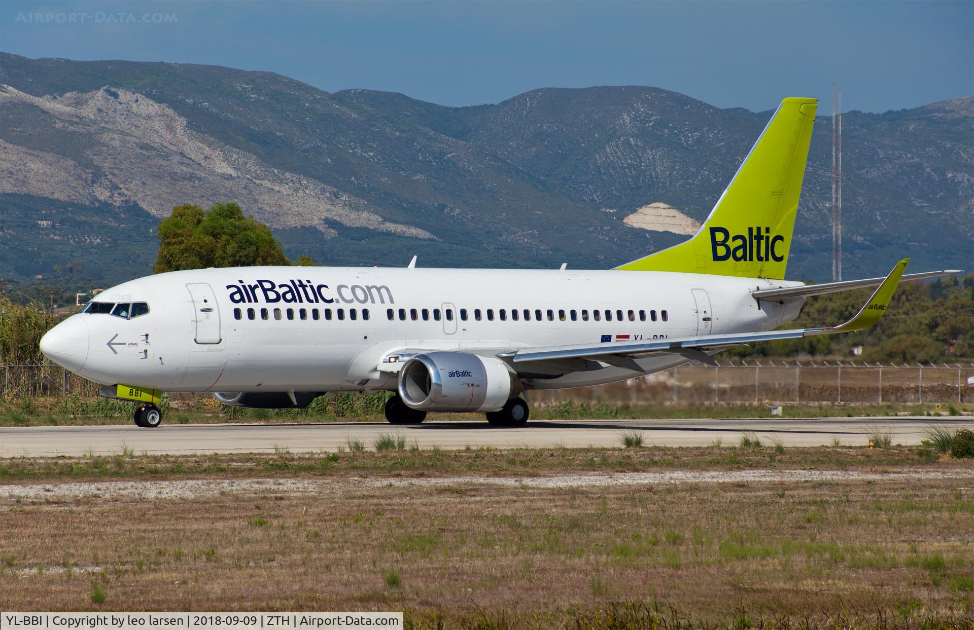YL-BBI, 1995 Boeing 737-33A C/N 27454, Zakynthos 9.9.2018