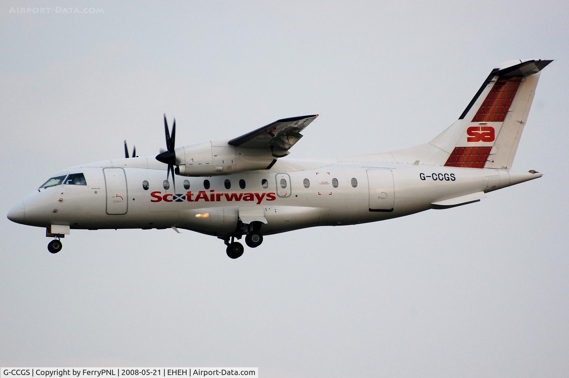 G-CCGS, 1998 Dornier 328-100 C/N 3101, Scot Airways Do328 on short finals.