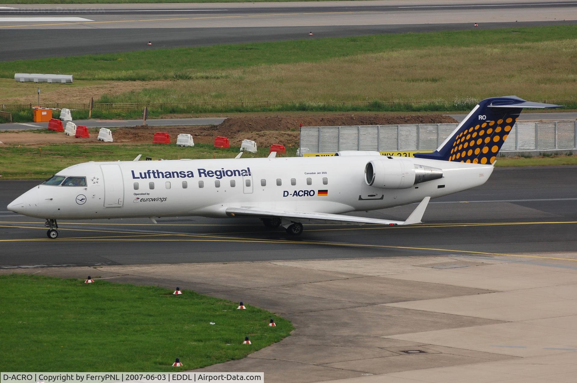 D-ACRO, 2001 Canadair CRJ-200LR (CL-600-2B19) C/N 7494, LH Regional CL200