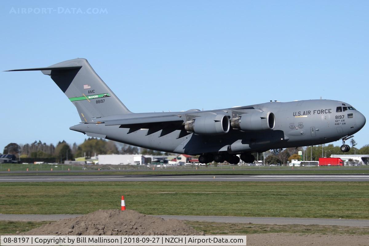 08-8197, 2008 Boeing C-17A Globemaster III C/N 50220/F219/P197, Start of the 2018-19 Antarctic season