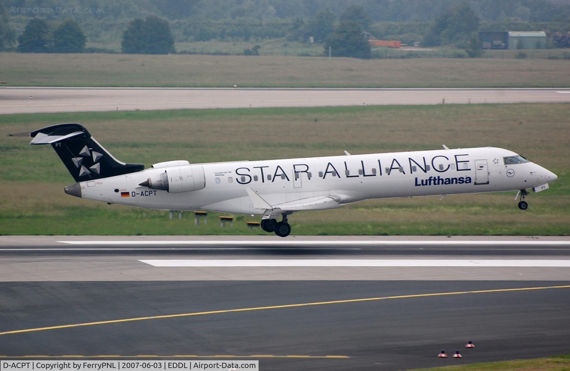 D-ACPT, 2003 Canadair CRJ-701ER (CL-600-2C10) Regional Jet C/N 10103, LH CL700 landing