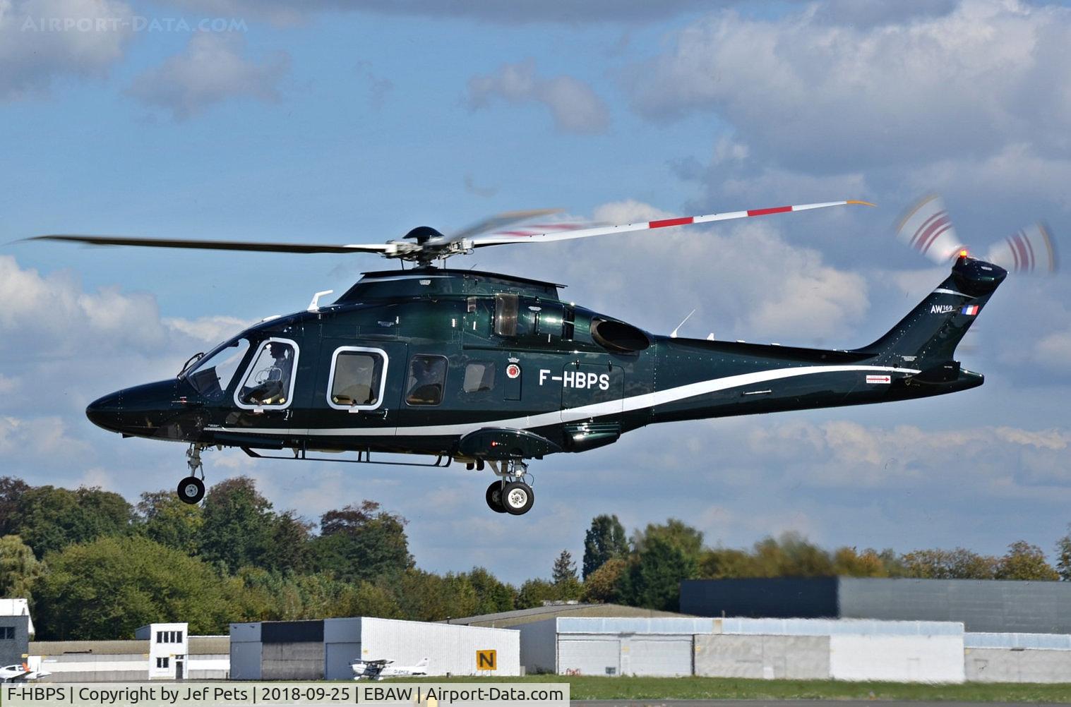 F-HBPS, 2017 Leonardo AW-169 C/N 69057, At Antwerp Airport.
