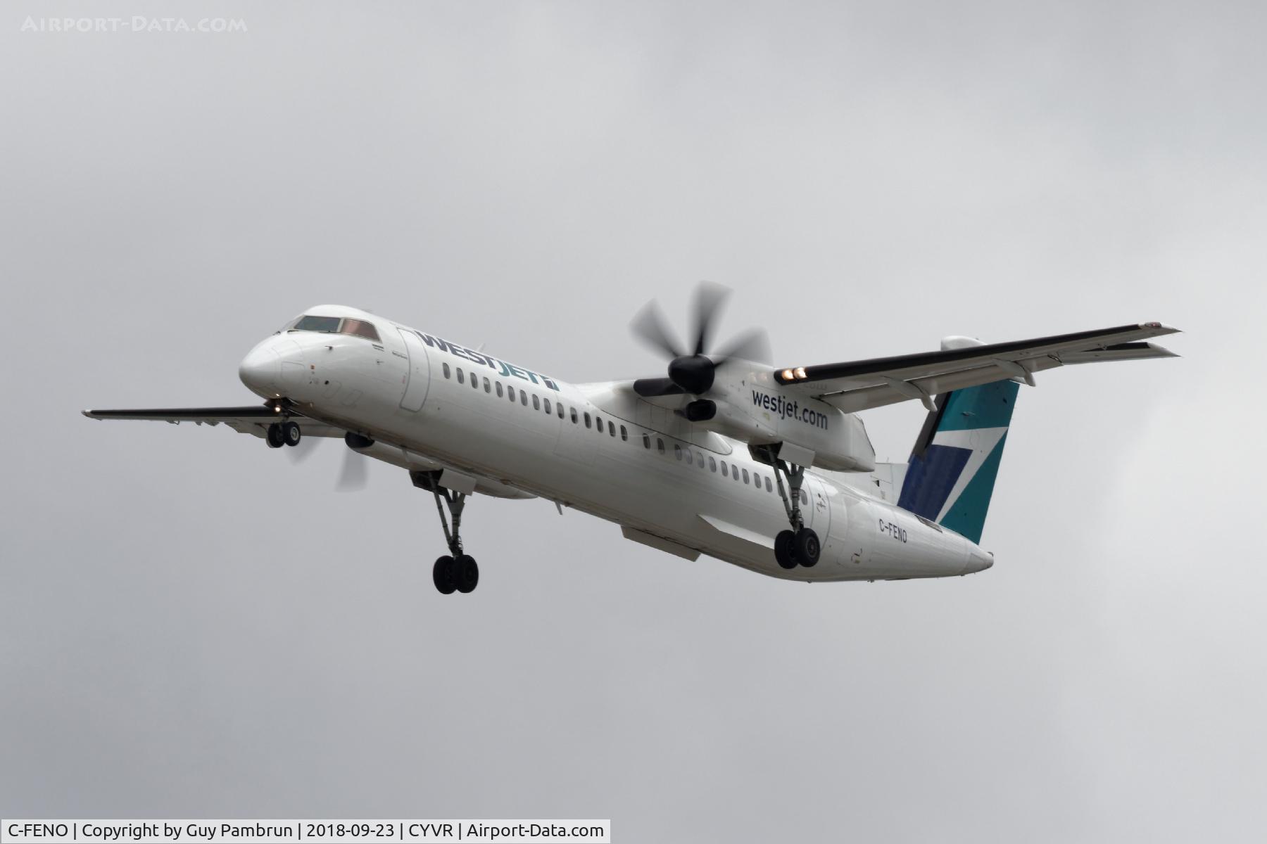 C-FENO, 2014 De Havilland Canada DHC-8-402Q Dash 8 C/N 4481, Landing