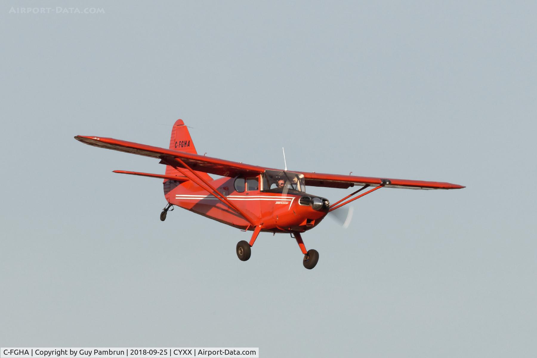 C-FGHA, 1948 Stinson 108-3 Voyager C/N 108 4770, Landing