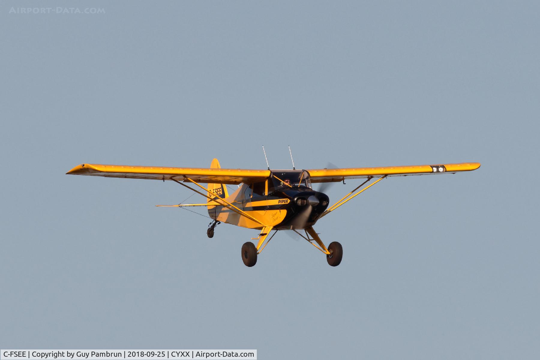 C-FSEE, 1958 Piper PA-22-160 Tri Pacer C/N 22-6305, Landing