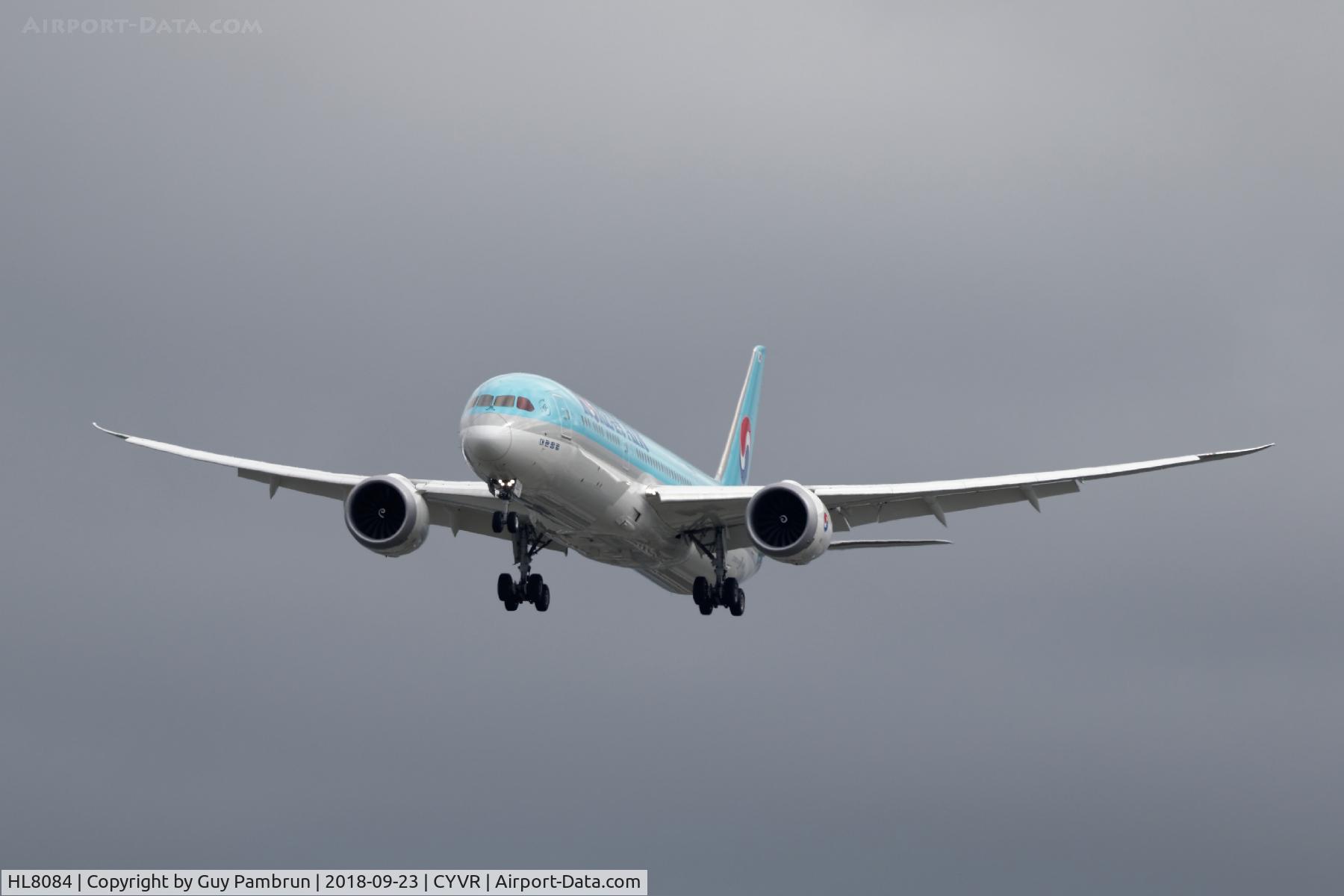 HL8084, 2017 Boeing 787-9 Dreamliner C/N 34813, Landing